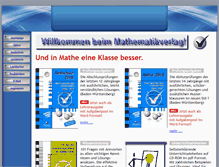 Tablet Screenshot of matheverlag.com